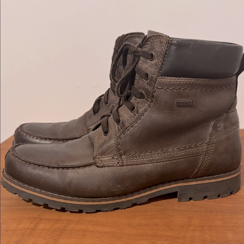 Town Shoes Dark Brown Leather Men’s Boots